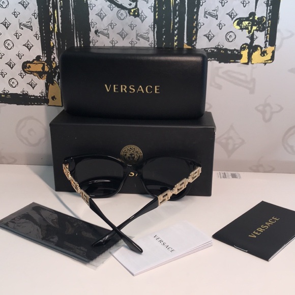 ?️ Versace VE4394 3916 Cat-Eye Sunglasses – Black – Authentic Designer Shades main image 12